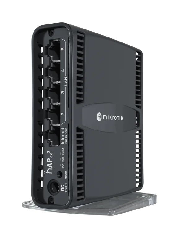 Routeur MikroTik hAP ax² pour accès fibre